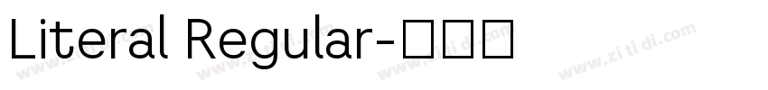 Literal Regular字体转换